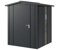 Hörmann Metallgerätehaus Juno JSD2 L-Sk Motiv Design bodentiefes Fenster, ca. B189/H219/T181 cm