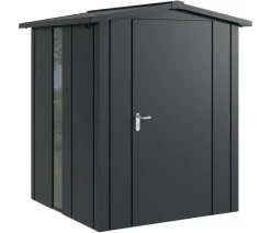 Hörmann Metallgerätehaus Juno JSD2 L-Sk Motiv Design bodentiefes Fenster, ca. B189/H219/T181 cm