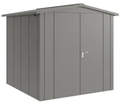 Hörmann Metallgerätehaus Juno JSD5 L-Sk Motiv Design mit Doppeltür, ca. B237/H223/T229 cm