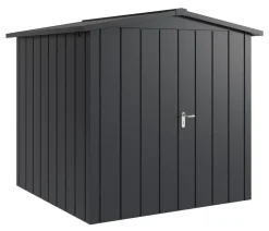 Hörmann Metallgerätehaus Juno JSD5 M-Sk Motiv Modern mit Doppeltür, ca. B237/H223/T229 cm