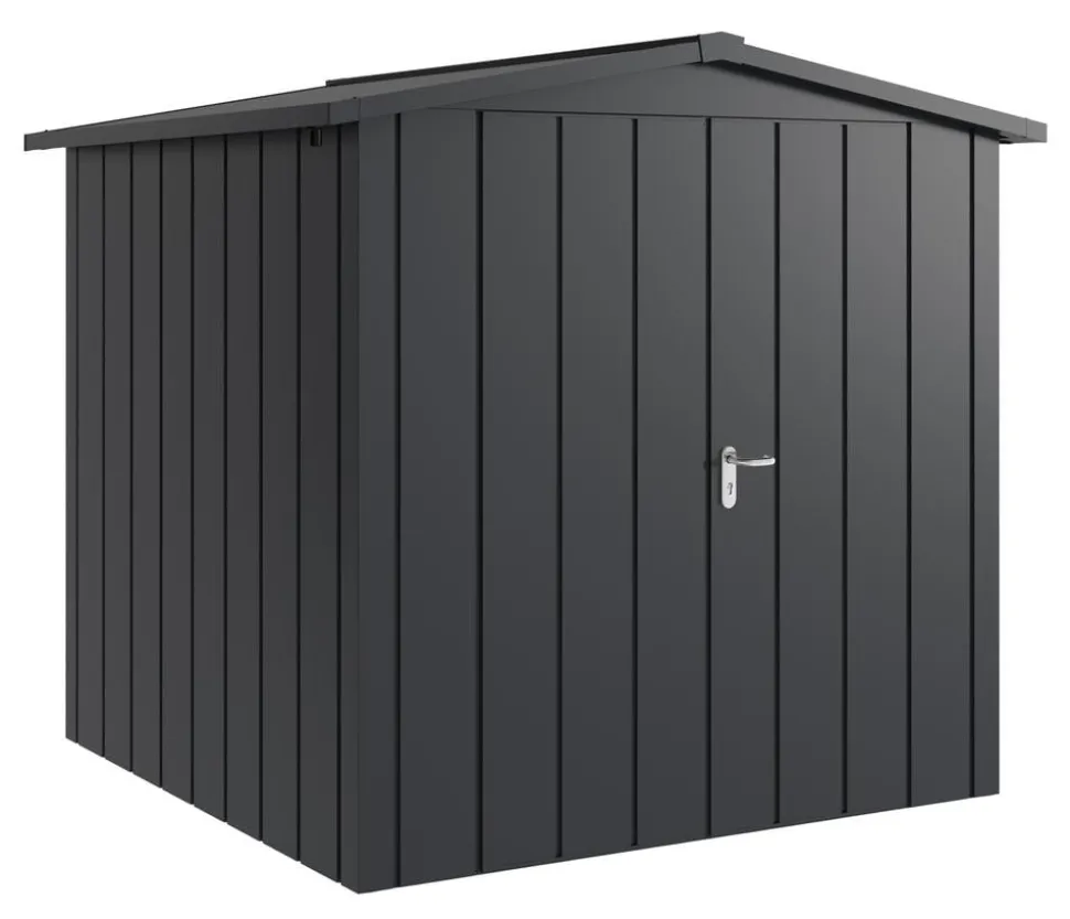 Hörmann Metallgerätehaus Juno JSD5 M-Sk Motiv Modern mit Doppeltür, ca. B237/H223/T229 cm