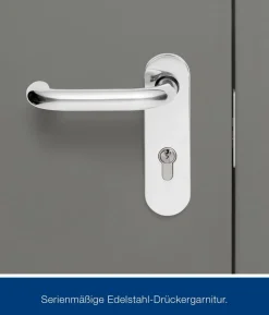 Hörmann Metallgerätehaus Juno JFD14 L-Sk Motiv Design bodentiefes Fenster, ca. B325/H222/T325 cm