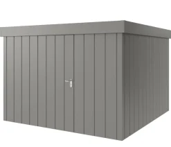 Hörmann Metallgerätehaus Juno JFD6 M-Sk Motiv Modern bodentiefes Fenster mit Doppeltür, ca. B229/H222/T277 cm