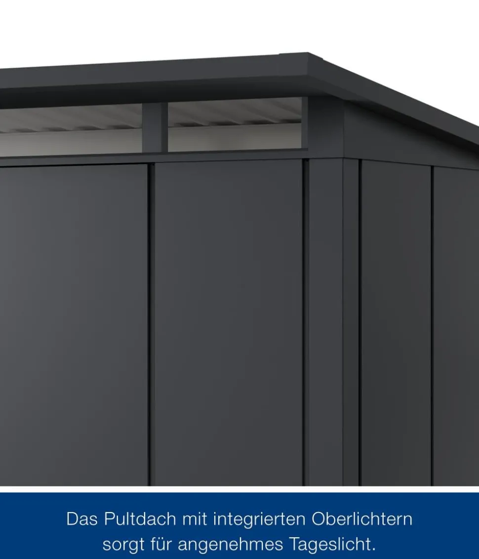 Hörmann Metallgerätehaus Juno JPD14 L-Sk Motiv Design, ca. B325/H232/T358 cm