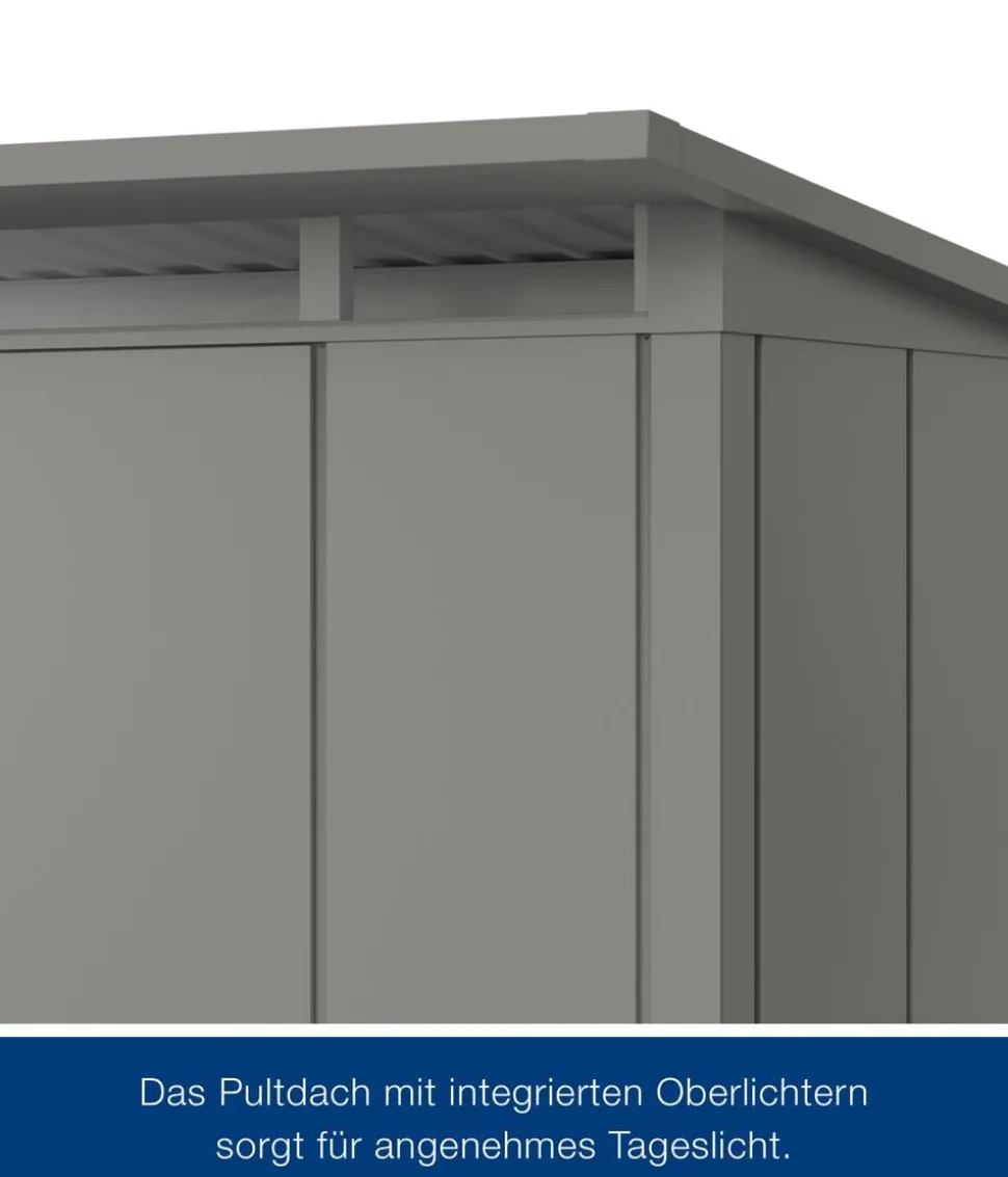 Hörmann Metallgerätehaus Juno JPD14 L-Sk Motiv Design, ca. B325/H232/T358 cm