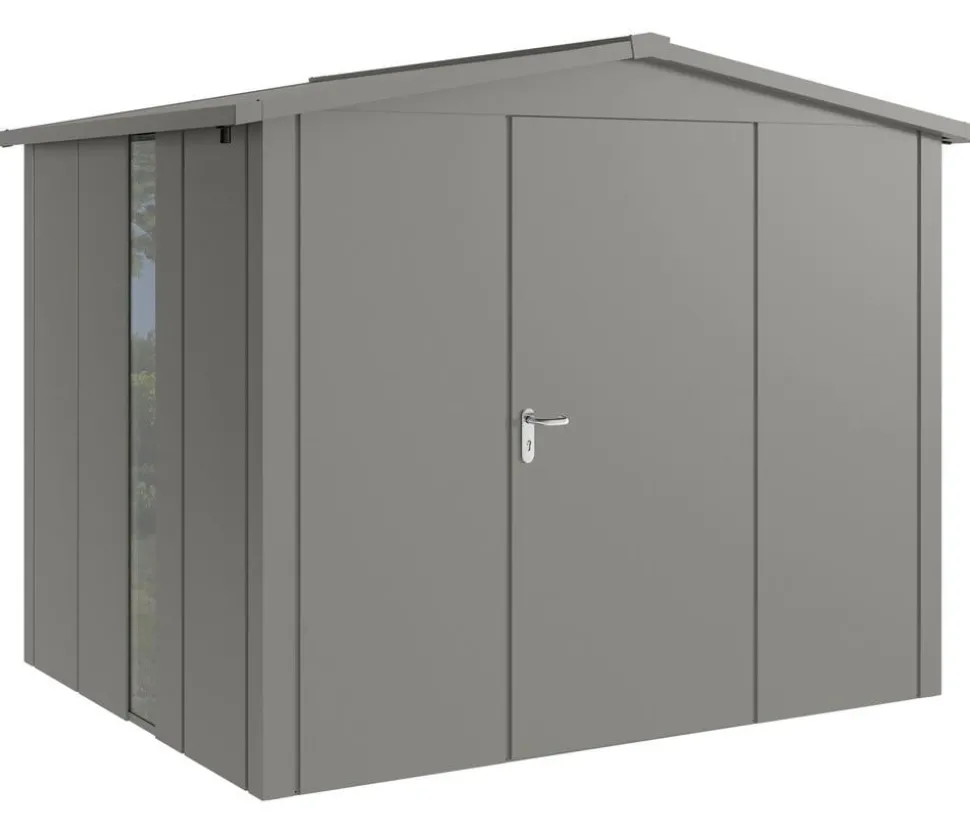 Hörmann Metallgerätehaus Juno JSD9 L-SK Motiv Design bodentiefes Fenster, ca. B285/H227/T237 cm