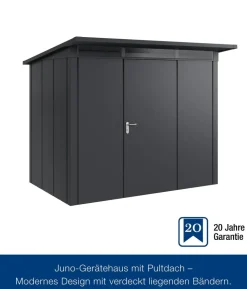 Hörmann Metallgerätehaus Juno JPD8 L-Sk Motiv Design, ca. B277/H224/T214 cm