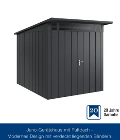 Hörmann Metallgerätehaus Juno JPD6 M-Sk Motiv Modern mit Doppeltür, ca. B229/H232/T310 cm