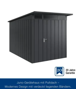 Hörmann Metallgerätehaus Juno JPD7 M-Sk Motiv Modern, ca. B229/H232/T358 cm