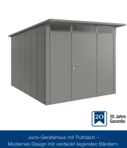Hörmann Metallgerätehaus Juno JPD11 L-Sk Motiv Design, ca. B277/H232/T358 cm
