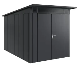 Hörmann Metallgerätehaus Juno JPD7 L-Sk Motiv Design mit Doppeltür, ca. B229/H232/T358 cm