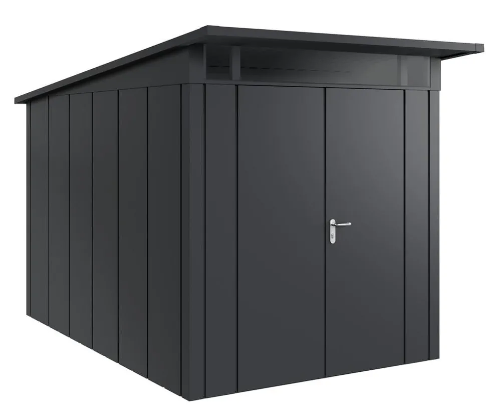 Hörmann Metallgerätehaus Juno JPD7 L-Sk Motiv Design mit Doppeltür, ca. B229/H232/T358 cm