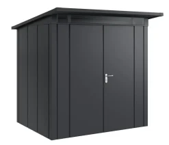 Hörmann Metallgerätehaus Juno JPD4 L-Sk Motiv Design mit Doppeltür, ca. B229/H224/T214 cm