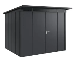 Hörmann Metallgerätehaus Juno JPD9 L-Sk Motiv Design mit Doppeltür, ca. B277/H224/T262 cm