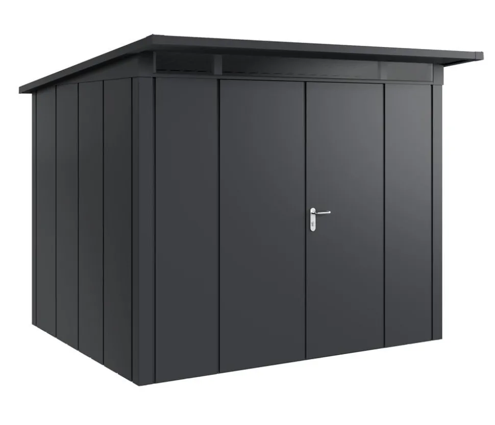 Hörmann Metallgerätehaus Juno JPD9 L-Sk Motiv Design mit Doppeltür, ca. B277/H224/T262 cm