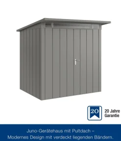 Hörmann Metallgerätehaus Juno JPD4 M-Sk Motiv Modern mit Doppeltür, ca. B229/H224/T214 cm