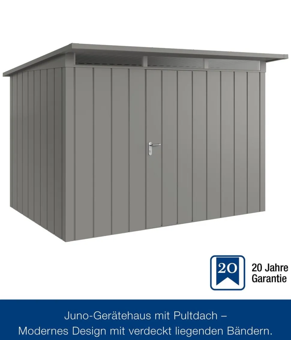Hörmann Metallgerätehaus Juno JPD13 M-Sk Motiv Modern mit Doppeltür, ca. B325/H232/T310 cm
