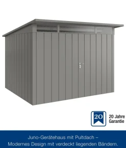 Hörmann Metallgerätehaus Juno JPD13 M-Sk Motiv Modern mit Doppeltür, ca. B325/H232/T310 cm