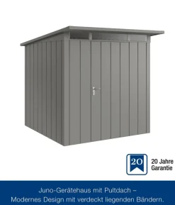 Hörmann Metallgerätehaus Juno mit Lichtband & Doppeltür JFD11 M-Sk, ca. B277/H239/T325 cm
