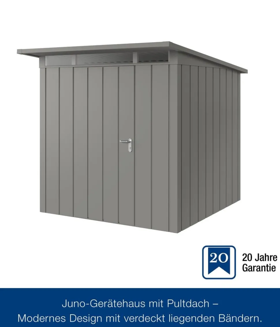 Hörmann Metallgerätehaus Juno JPD5 M-Sk Motiv Modern, ca. B229/H224/T262 cm