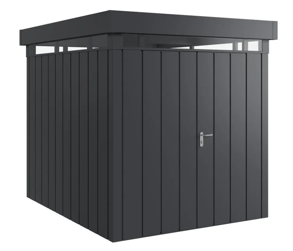 Hörmann Metallgerätehaus Juno JFD4 M-Sk Motiv Modern bodentiefes Fenster, ca. B229/H222/T181 cm