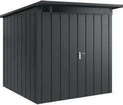 Hörmann Metallgerätehaus Juno JPD5 M-Sk Motiv Modern mit Doppeltür, ca. B229/H224/T262 cm