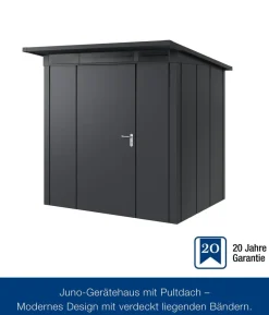 Hörmann Metallgerätehaus Juno JPD4 L-Sk Motiv Design, ca. B229/H224/T214 cm