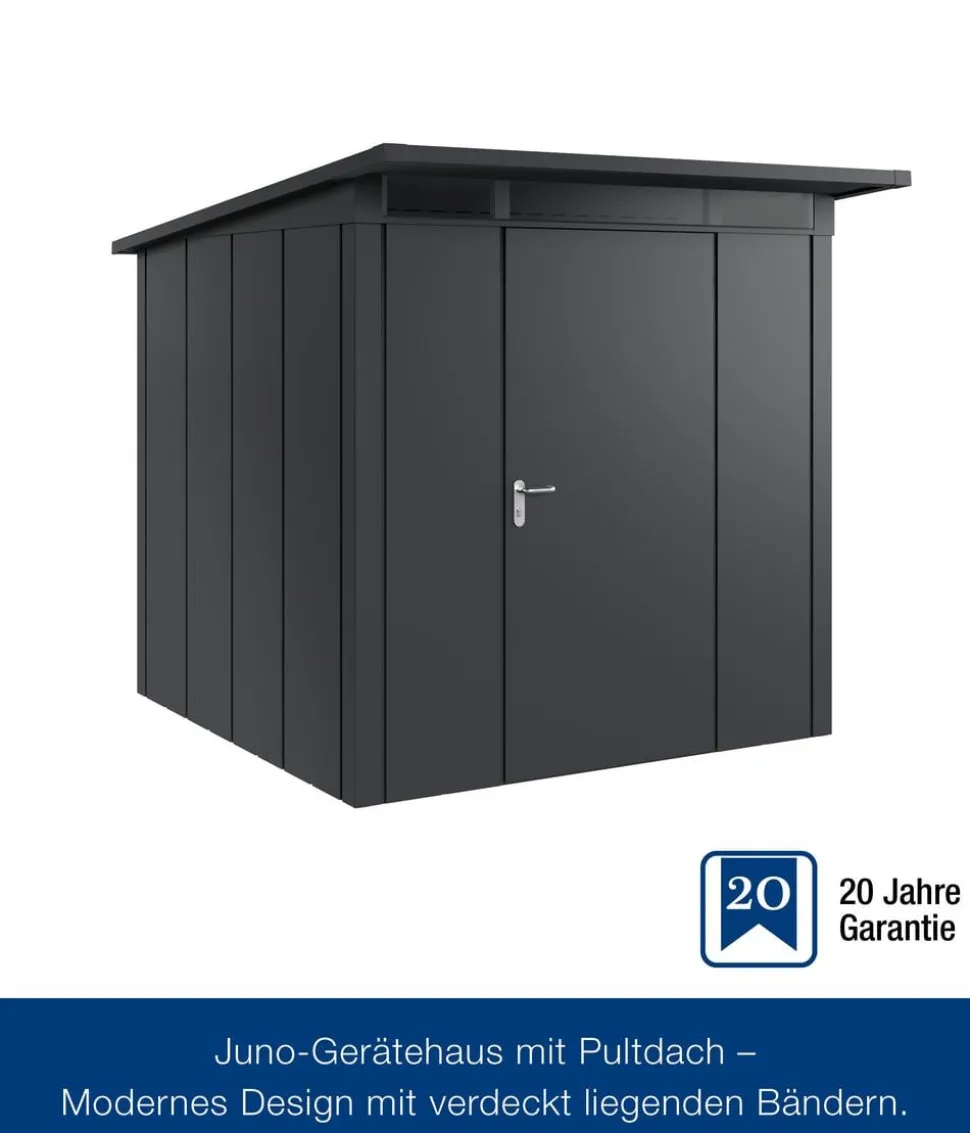 Hörmann Metallgerätehaus Juno JPD5 L-Sk Motiv Design, ca. B229/H224/T262 cm