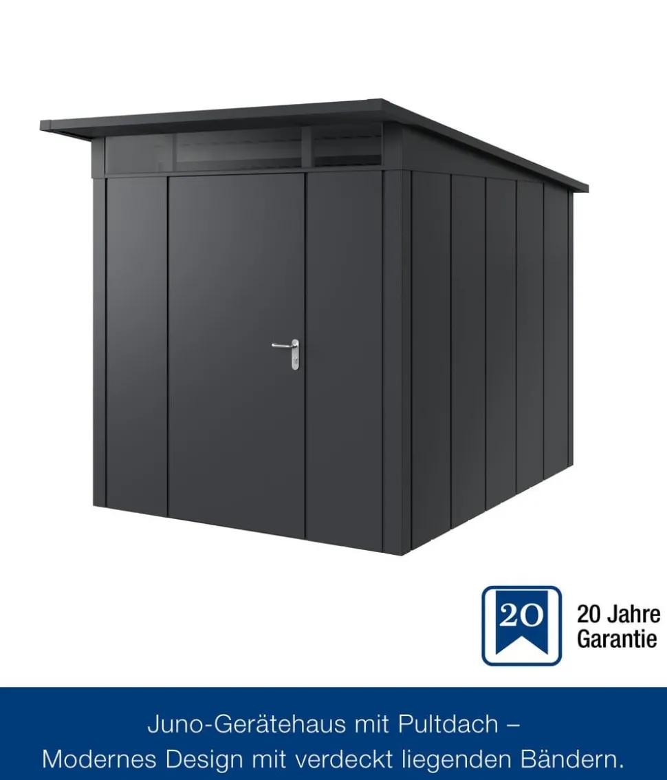 Hörmann Metallgerätehaus Juno JPD6 L-Sk Motiv Design, ca. B229/H232/T310 cm