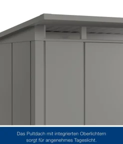 Hörmann Metallgerätehaus Juno JPD6 L-Sk Motiv Design, ca. B229/H232/T310 cm