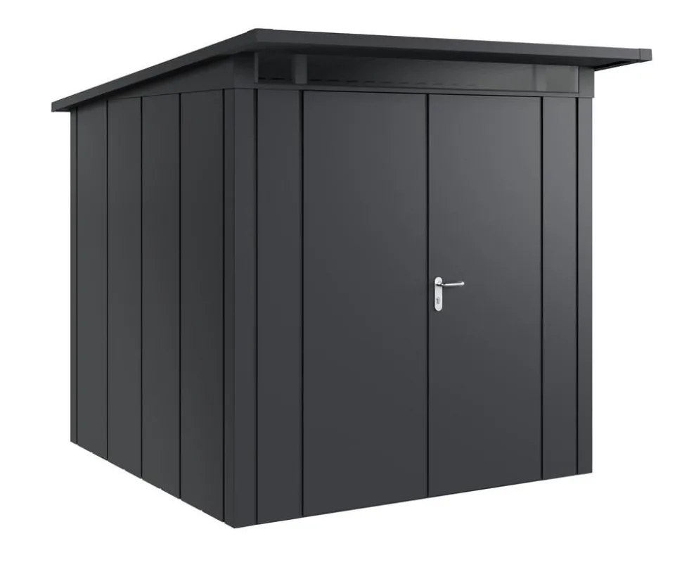 Hörmann Metallgerätehaus Juno JPD5 L-Sk Motiv Design mit Doppeltür, ca. B229/H224/T262 cm