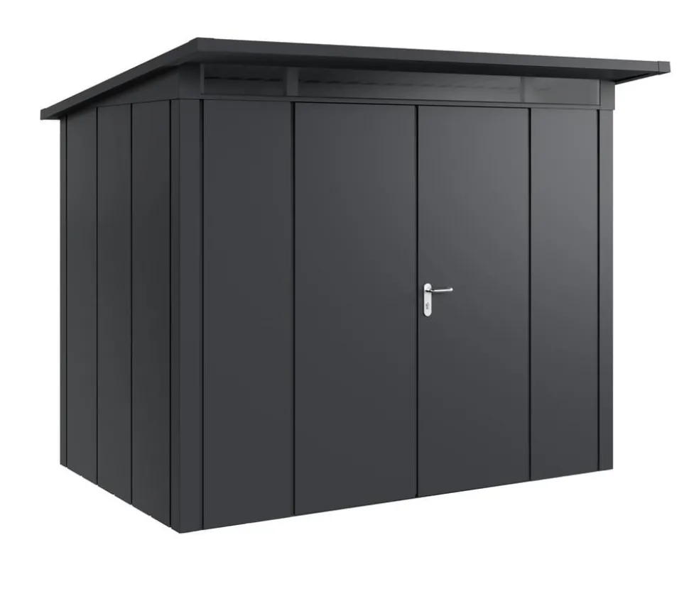 Hörmann Metallgerätehaus Juno JPD8 L-Sk Motiv Design mit Doppeltür, ca. B277/H224/T214 cm