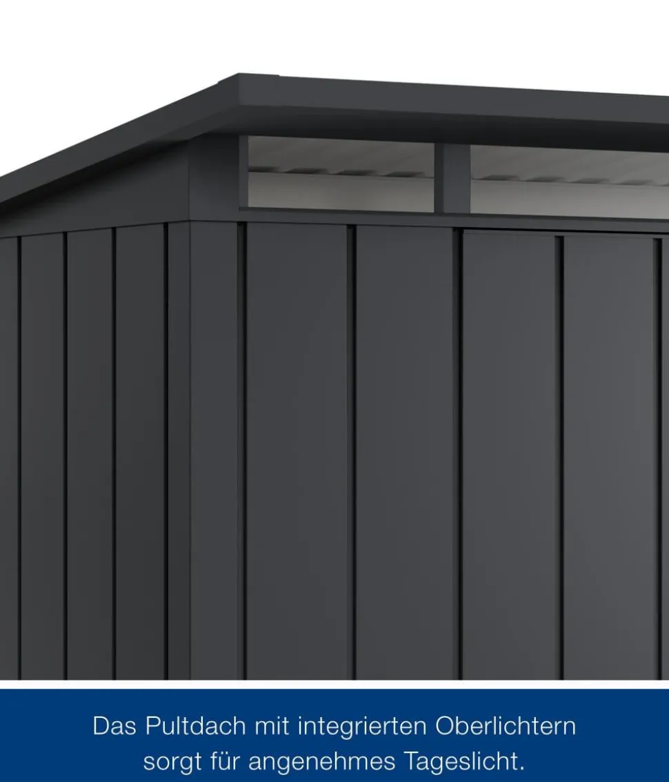 Hörmann Metallgerätehaus Juno JPD13 M-Sk Motiv Modern, ca. B325/H232/T310 cm