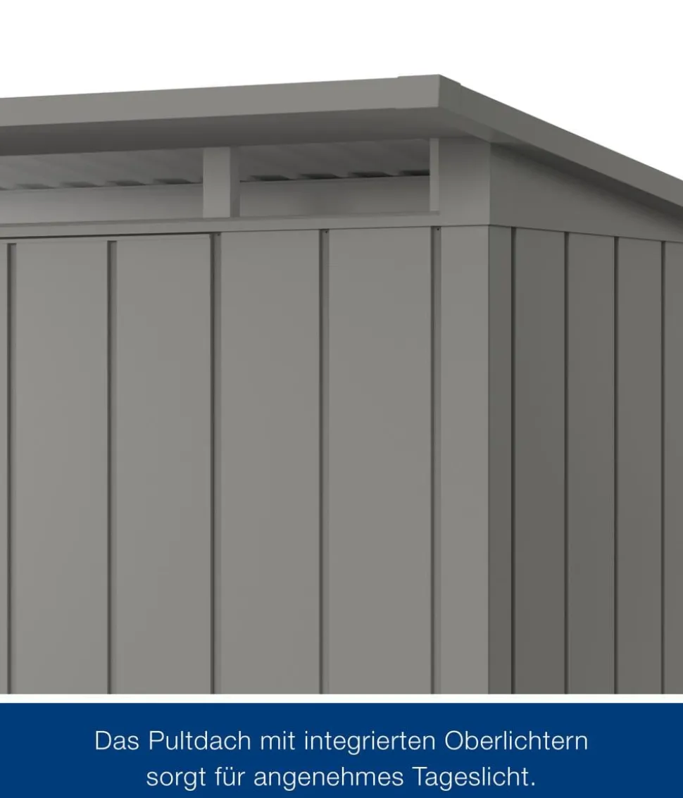 Hörmann Metallgerätehaus Juno JPD13 M-Sk Motiv Modern, ca. B325/H232/T310 cm