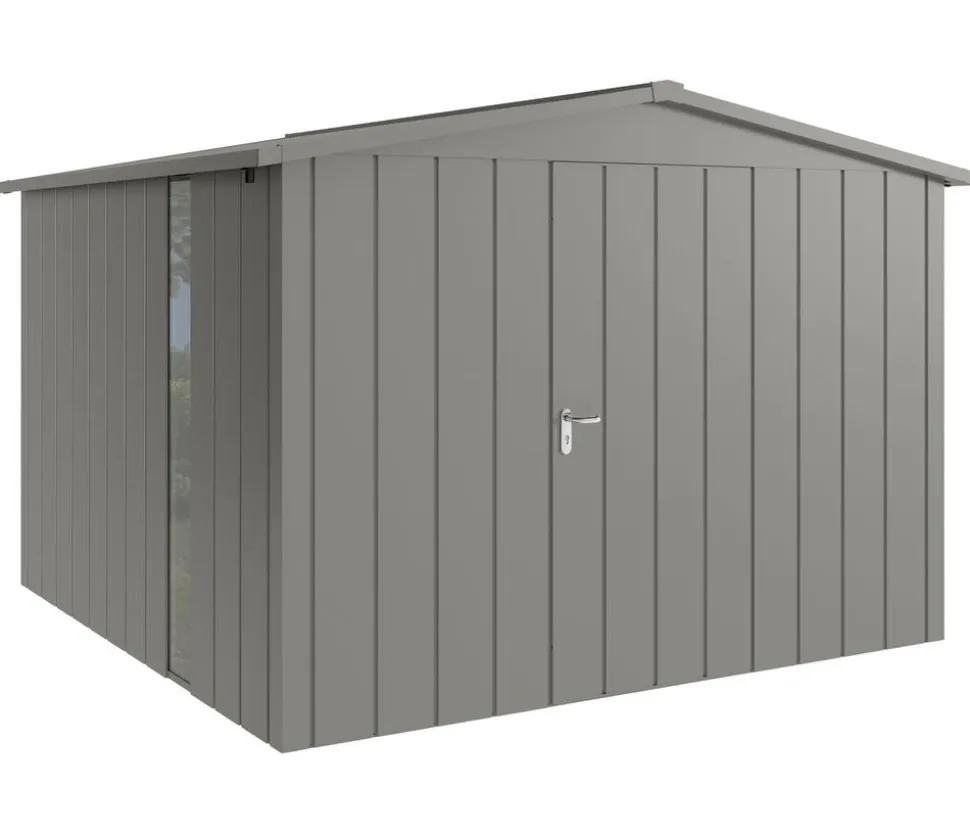 Hörmann Metallgerätehaus Juno JSD14 M-Sk Motiv Modern bodentiefes Fenster, ca. B333/H231/T325 cm