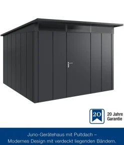 Hörmann Metallgerätehaus Juno JPD14 L-Sk Motiv Design, ca. B325/H232/T358 cm