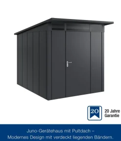 Hörmann Metallgerätehaus Juno JPD6 L-Sk Motiv Design, ca. B229/H232/T310 cm