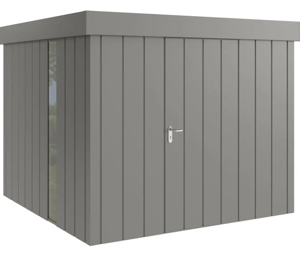 Hörmann Metallgerätehaus Juno JFD10 M-Sk Motiv Modern bodentiefes Fenster, ca. B277/H222/T277 cm