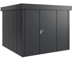 Hörmann Metallgerätehaus Juno JSD14 L-Sk Motiv Design bodentiefes Fenster, ca. B333/H231/T325 cm