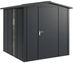 Hörmann Metallgerätehaus Juno JSD5 L-Sk Motiv Design bodentiefes Fenster, ca. B237/H223/T229 cm