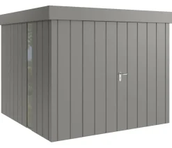 Hörmann Metallgerätehaus Juno JFD10 M-Sk Motiv Modern bodentiefes Fenster mit Doppeltür, ca. B277/H222/T277 cm