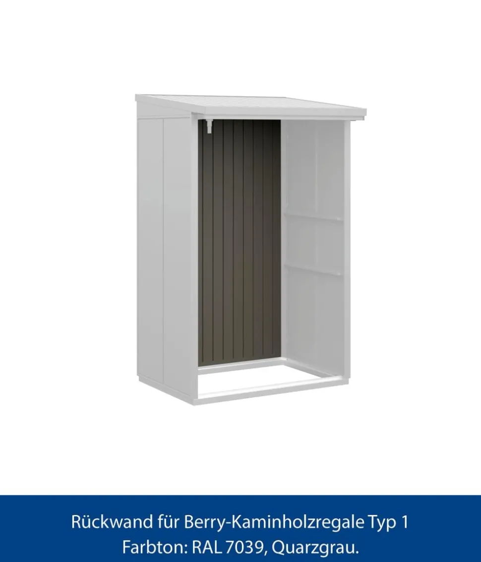 Hörmann Rückwand für Berry-Kaminholzregal Typ 1, ca. B117,3/H188 cm