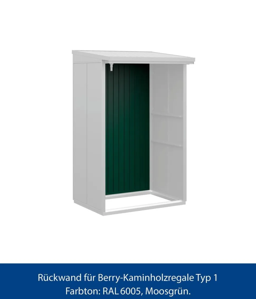 Hörmann Rückwand für Berry-Kaminholzregal Typ 1, ca. B117,3/H188 cm