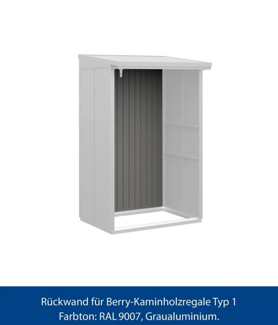 Hörmann Rückwand für Berry-Kaminholzregal Typ 1, ca. B117,3/H188 cm
