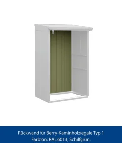 Hörmann Rückwand für Berry-Kaminholzregal Typ 1, ca. B117,3/H188 cm