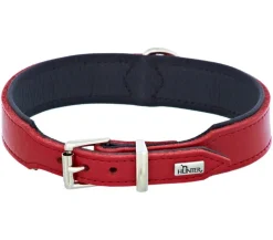 HUNTER® Hundehalsband Basic, rot/schwarz