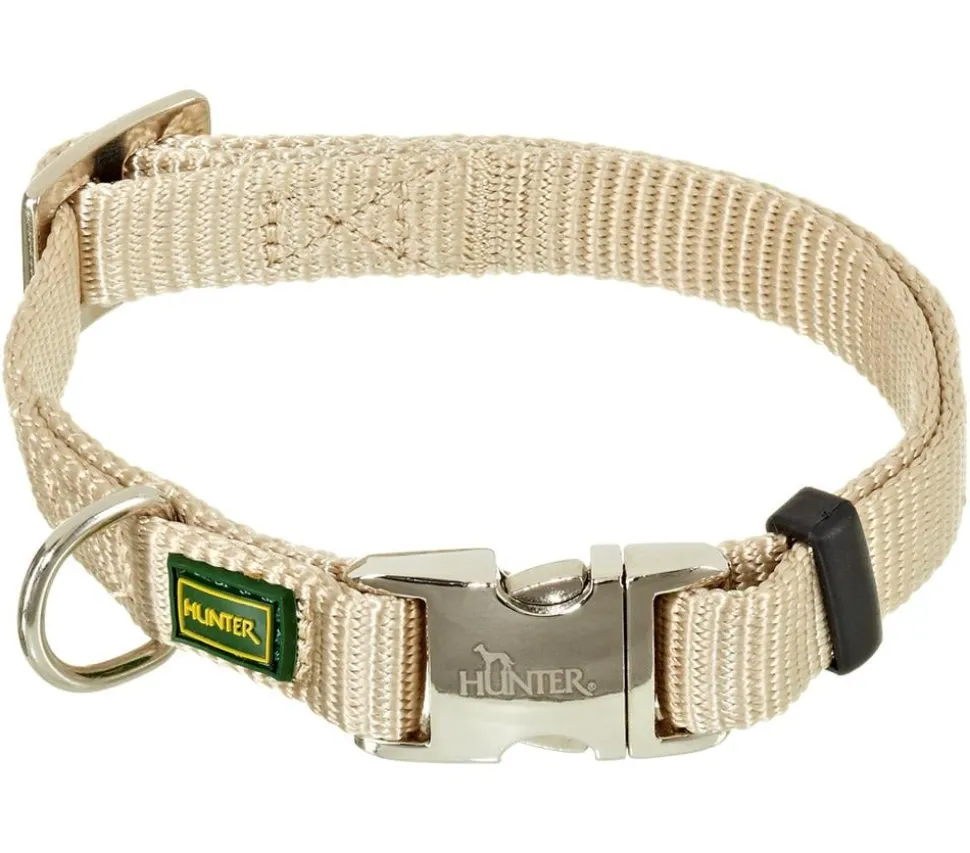 HUNTER® Hundehalsband Vario Basic Alu Strong, beige