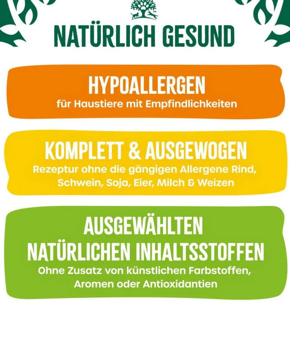 James Wellbeloved Nassfutter für Hunde Grainfree Adult, Truthahn in Pastete
