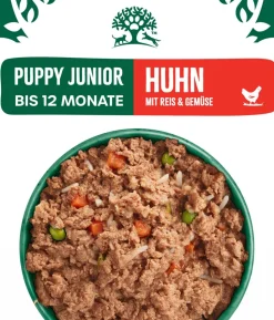 James Wellbeloved Nassfutter für Hunde Puppy Junior, Huhn in Pastete