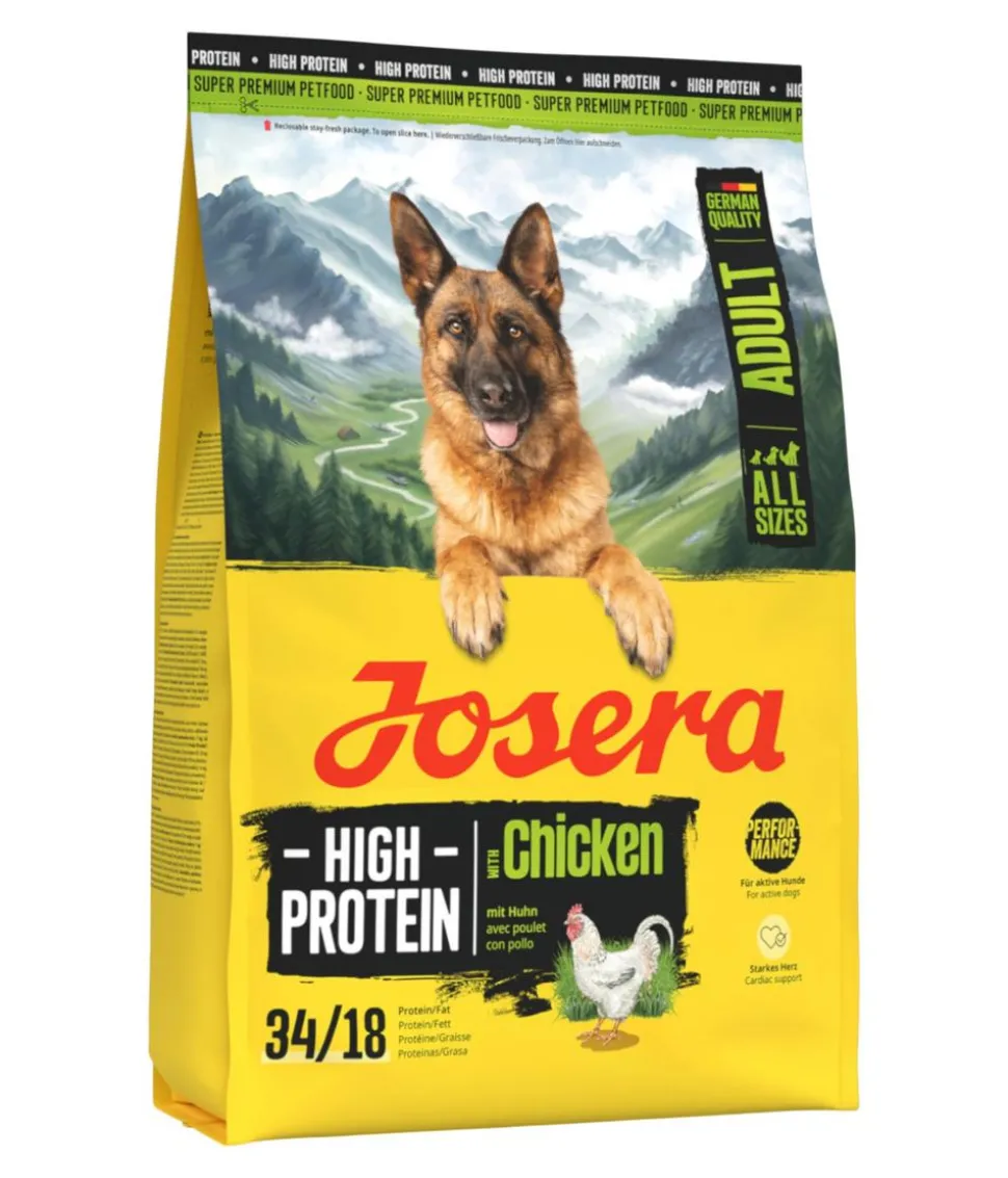 Josera Trockenfutter für Hunde High Protein Adult, Huhn
